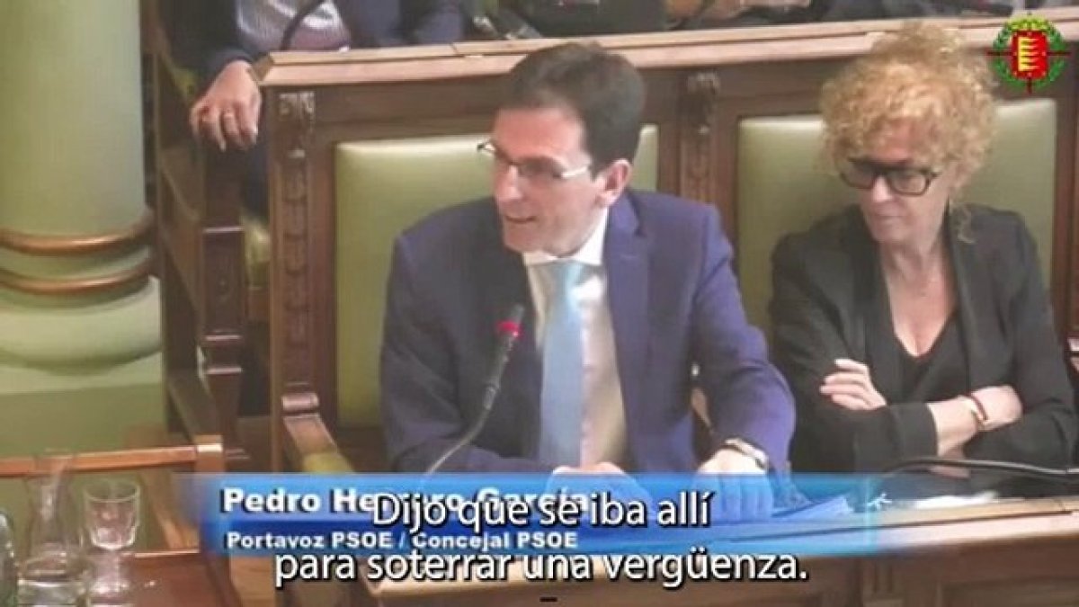 Intervención de Pedro Herrero en el pleno del Ayuntamiento