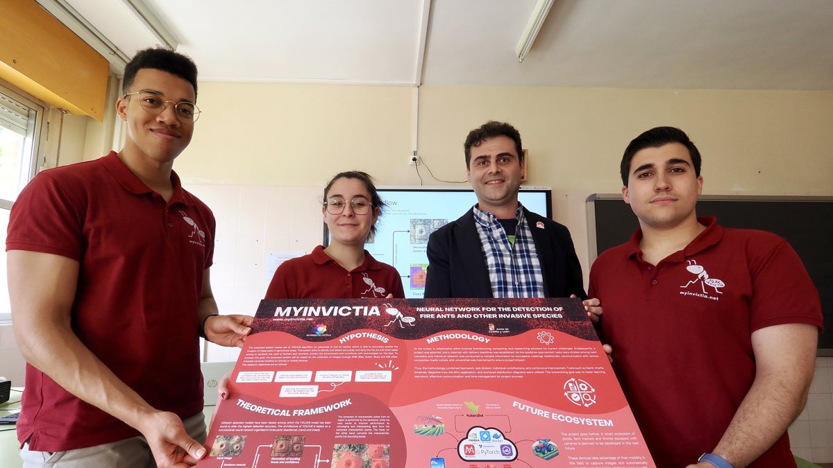 Estudiantes del IES Ribera de Castilla de Valladolid que han participado en el desarrollo del proyecto.