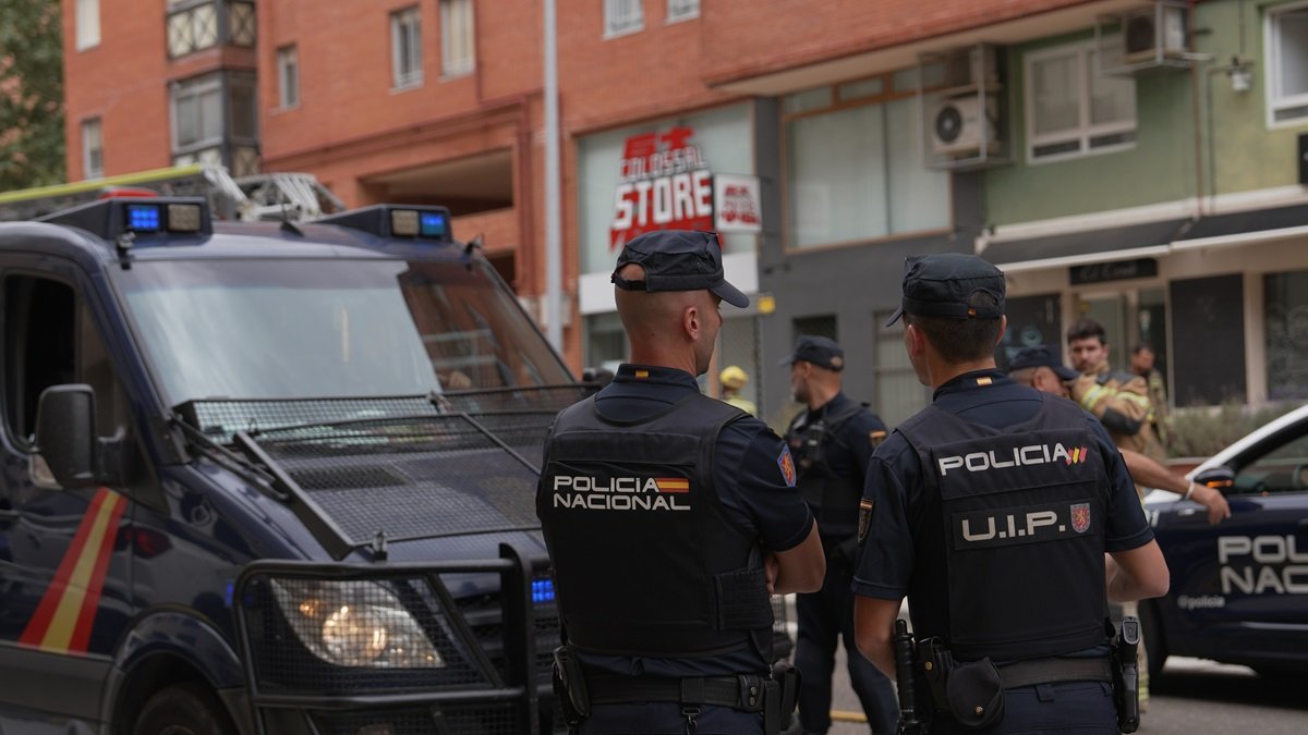 Agentes de la Policía Nacional en una intervención en Valladolid en una imagen de archivo.