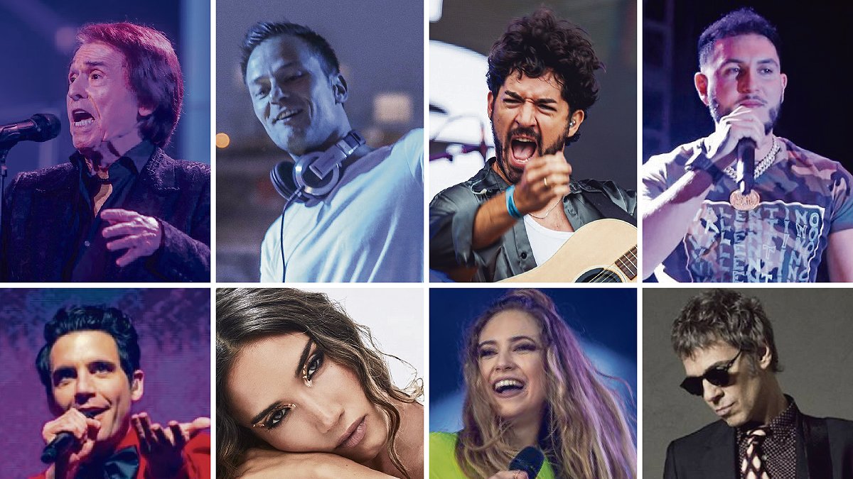 Artistas que participarán en las fiestas de Valladolid