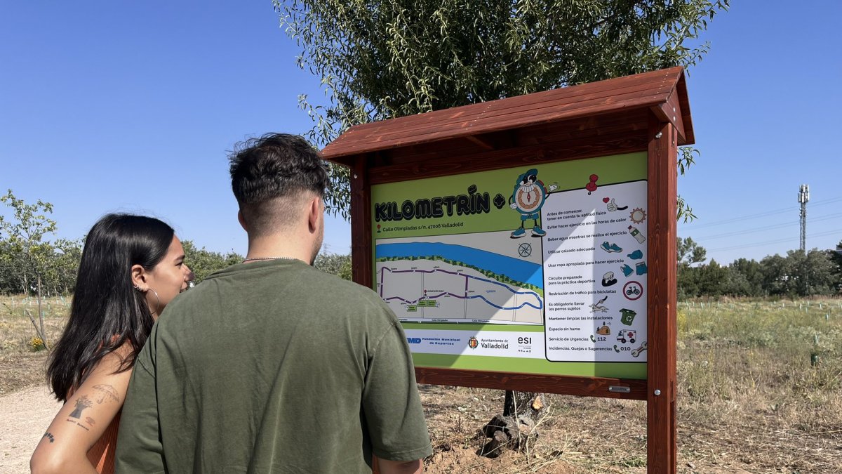 Presentación de 'Kilometrín+' en la zona del bosque urbano de Santa Ana.