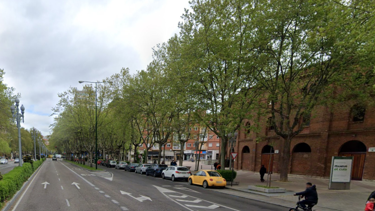 Paseo Zorrilla en el entorno de la Plaza de Toros