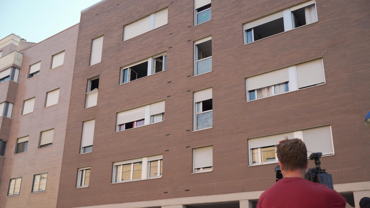 Vivienda de la calle Sisón, 4 de Valladolid donde aparecía el cadáver de la mujer.