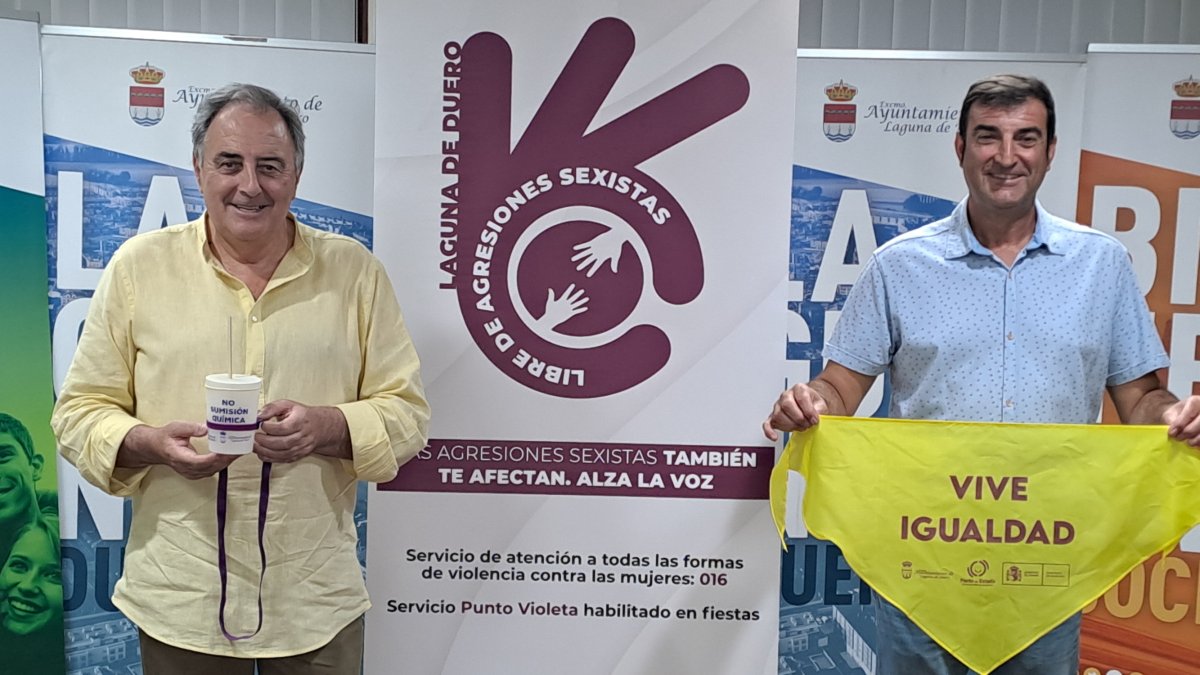 Presentación de la campaña contra las agresiones sexistas en las fiestas de Laguna de Duero