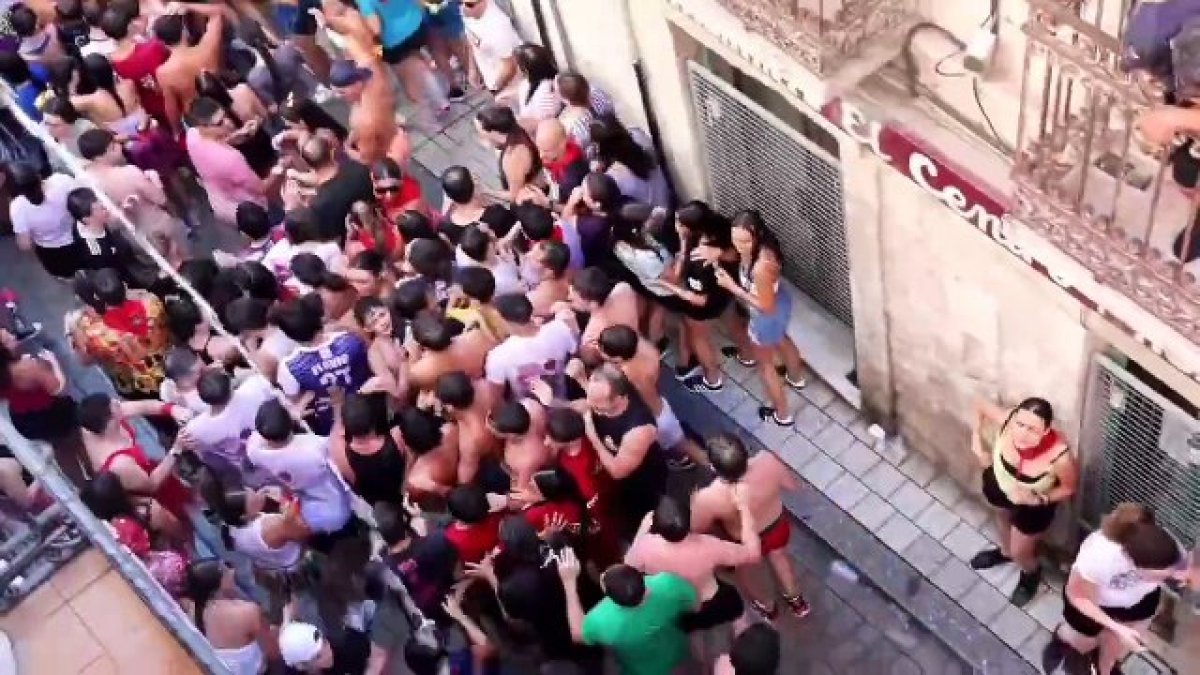 Peñafiel se empapa en el segundo Chúndara de las fiestas