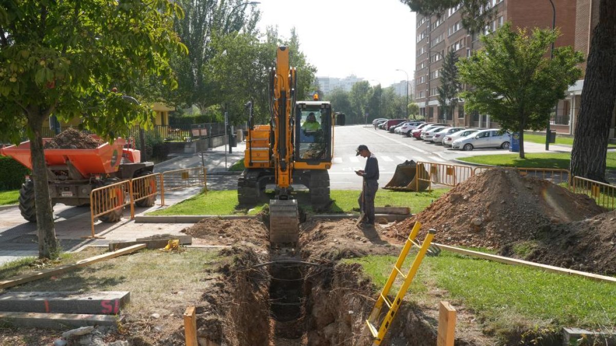 Corte de la calle Mariano García Abril por obras