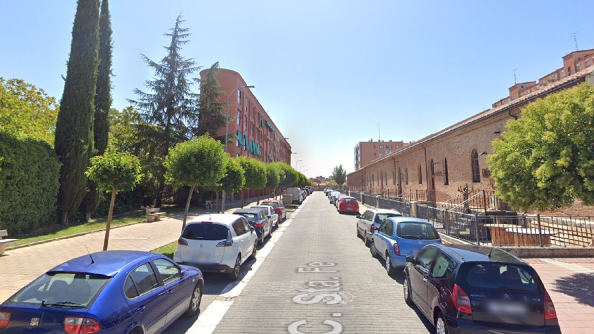 Calle Santa Fe en una foto de archivo