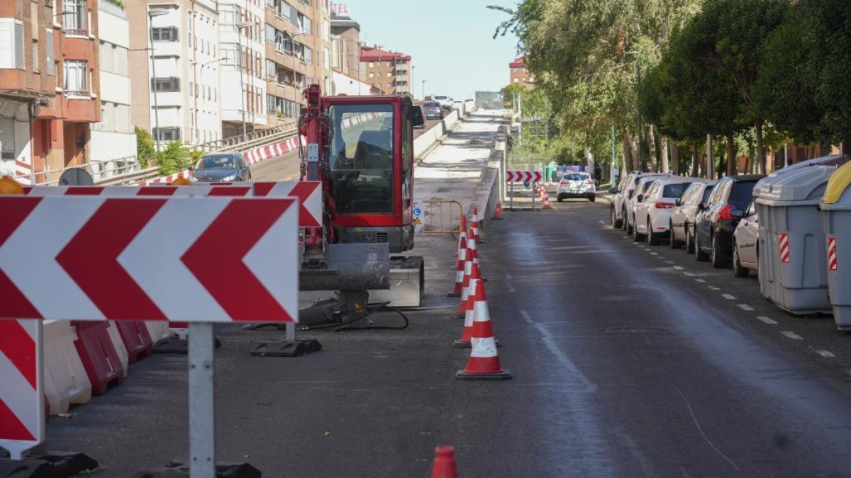 Obras en el viaducto de Arco de Ladrillo