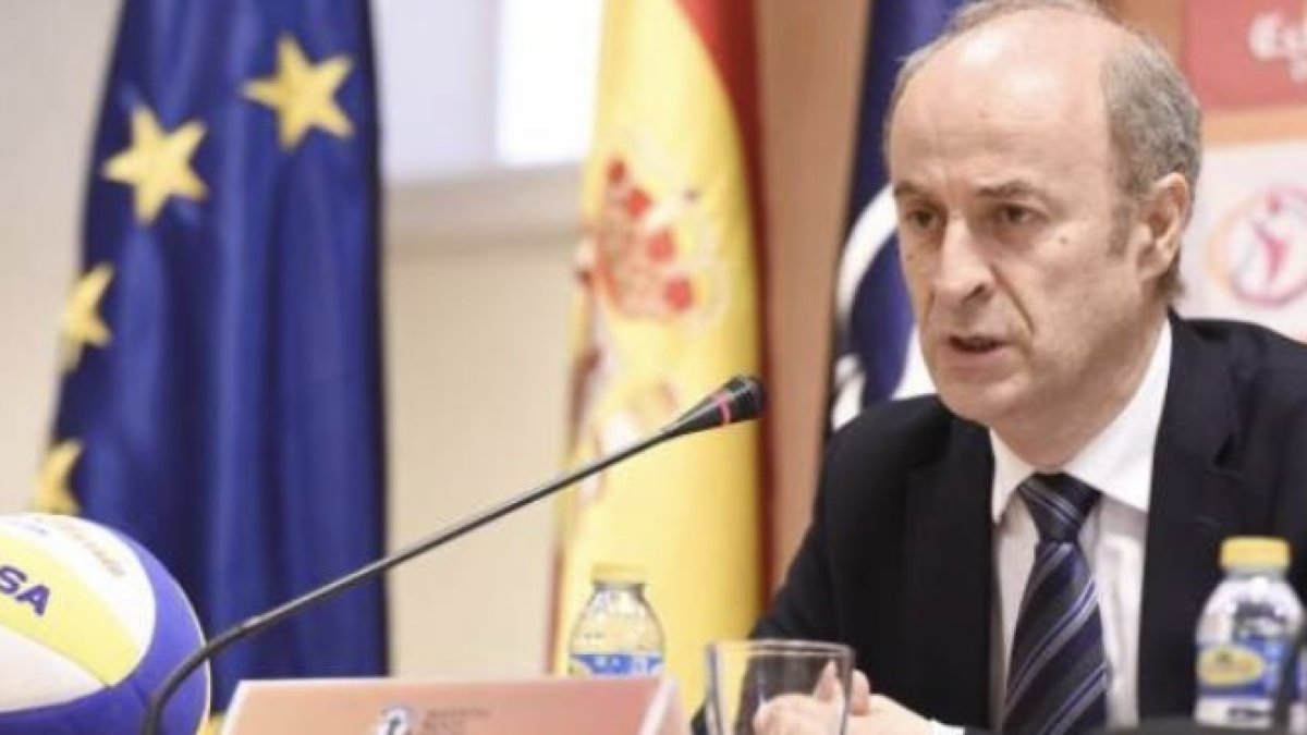 Agustín Martín, presidente de la Federación Española de Voleibol.