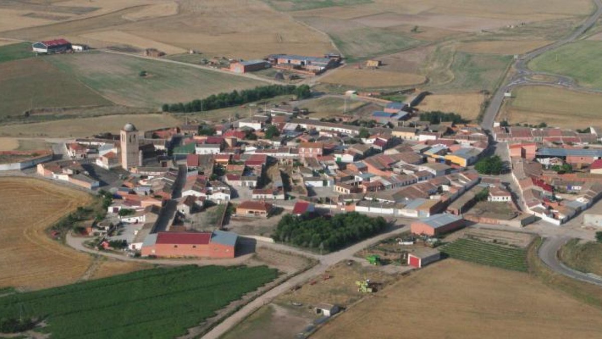 Vista aérea del pueblo de El Campillo