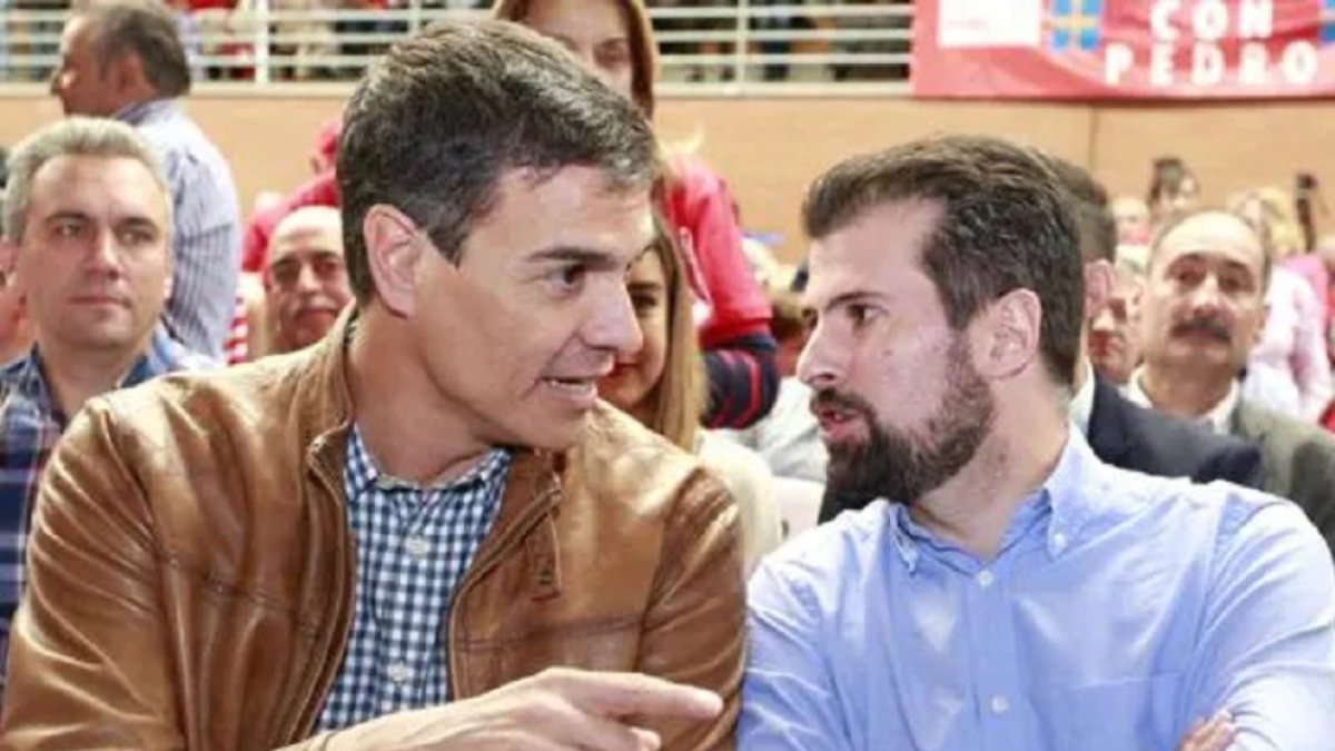 Pedro Sánchez y Luis Tudanca, en una imagen de archivo