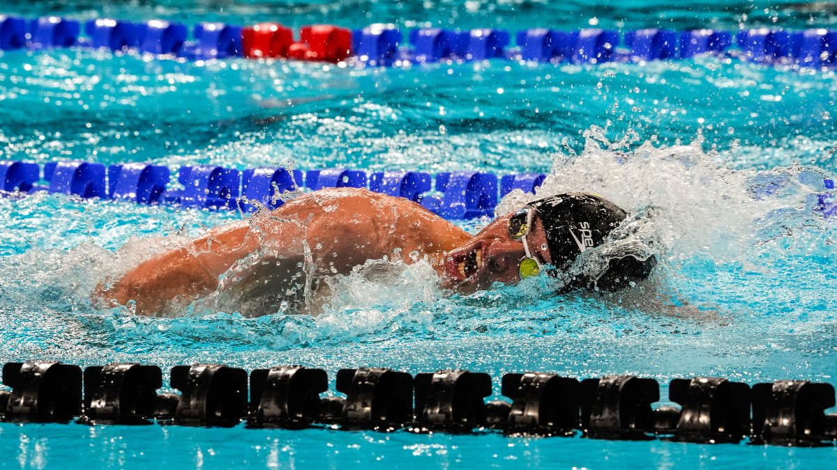 El vallisoletano Luis Huerta en la final de 100 metros.