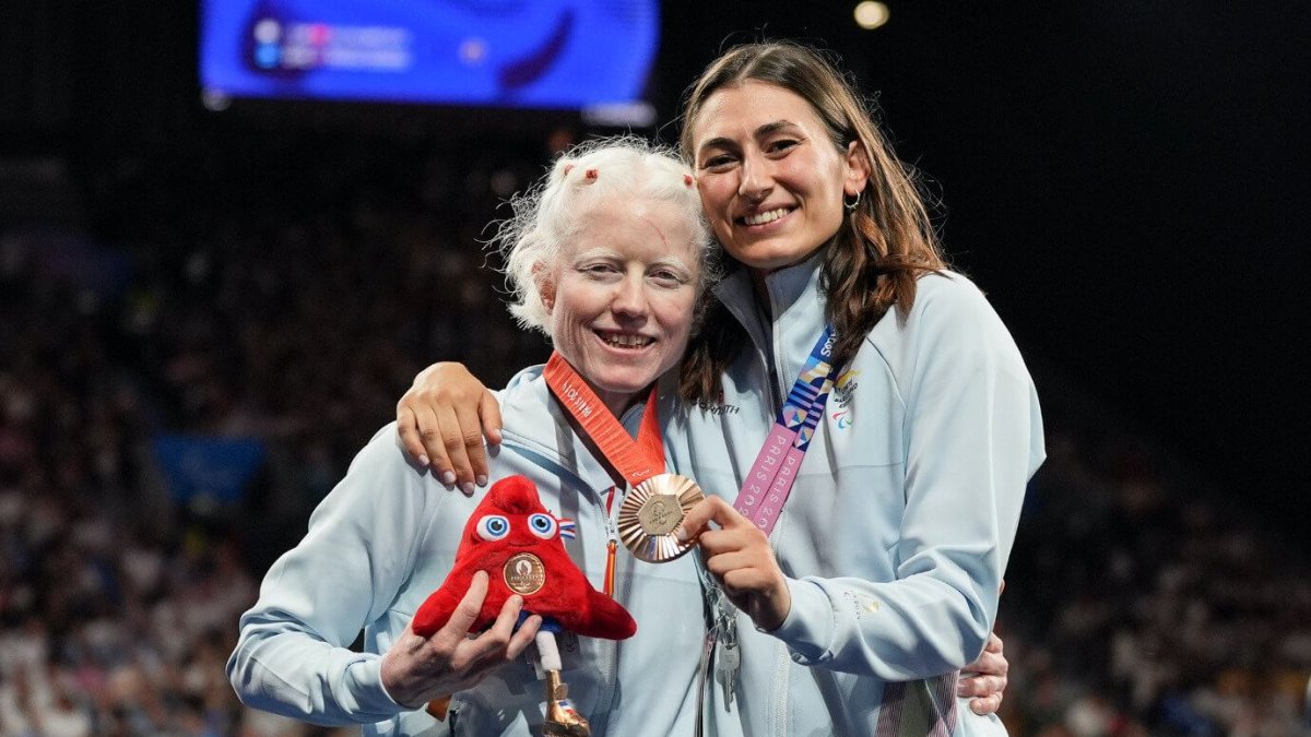 La judoka vallisoletana Marta Arce, con su presea de bronce en París.