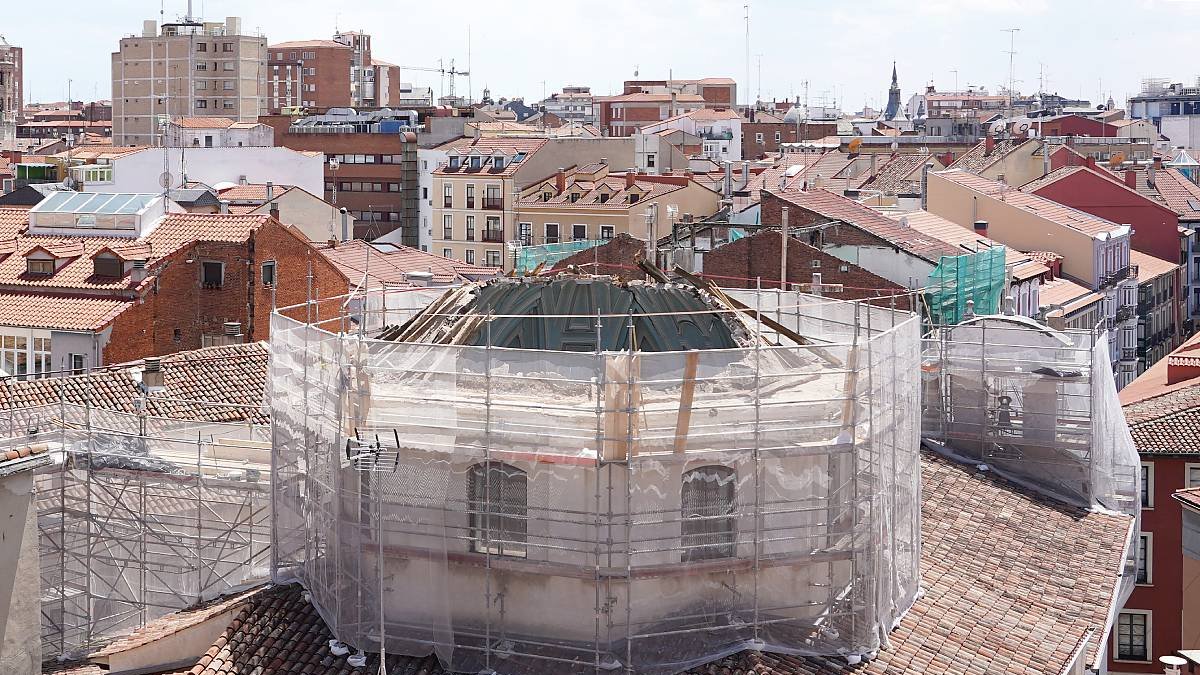 Desplome de la cúpula de la Vera Cruz de Valladolid. ICAL