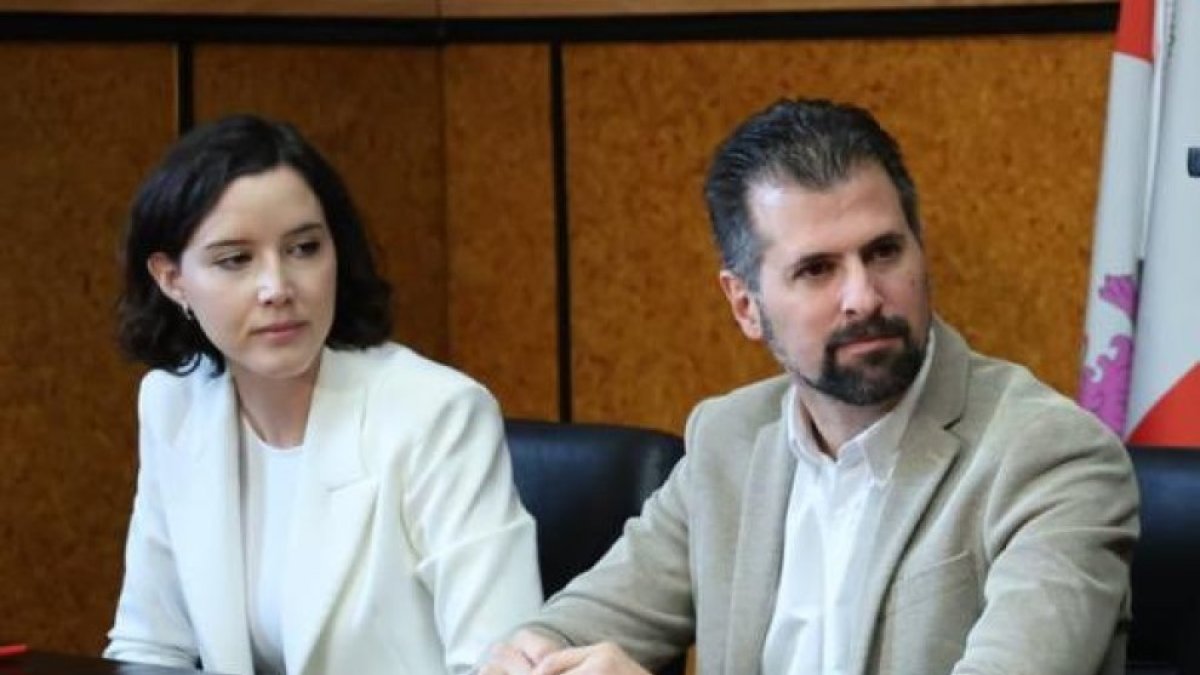 Andrea Fernández y Luis Tudanca, en una imagen de archivo.