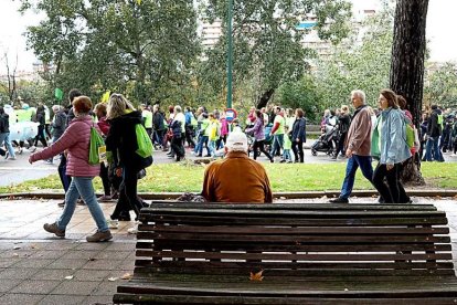 Marcha Contra el Cáncer organizada por la AECC en Valladolid el pasado mes de octubre. ICAL