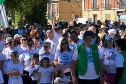 Medina de Rioseco en la VIII Marcha Contra el Cáncer celebrada este domingo.