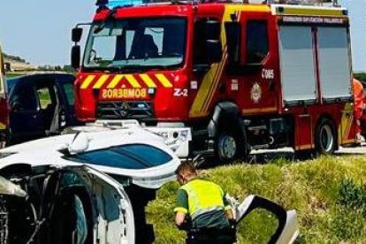 Accidente en Peñafiel