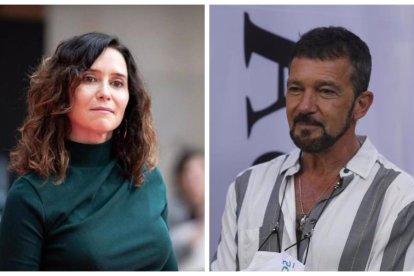 Isabel Díaz Ayuso, presidenta de la Comunidad de Madrid, y el actor Antonio Banderas, acudirán este lunes al Teatro Calderón