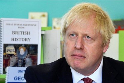 Boris Johnson, primer ministro del Reino Unido.-AP / TOBY MELVILLE