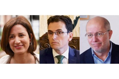 María Sánchez, Pedro Herrero y Francisco Igea; algunos de los políticos que han cargado contra Jesús Julio Carnero.