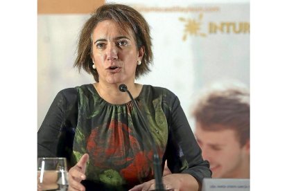 María Josefa García Cirac, ayer en la presentación de Intur.-Ical