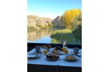 sta del Duratón desde el Hotel Molino Grande de San Miguel de Bernuy. / E. M.