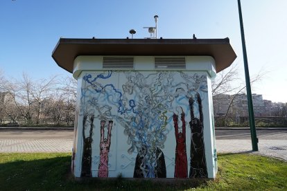 Estación de medición del nivel de ozono en Valladolid.- E. M.