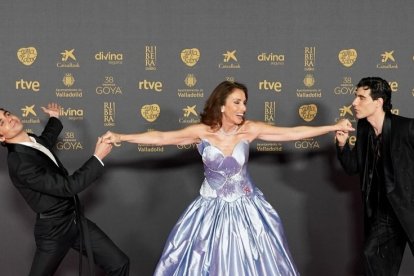 Ana Belén y 'Los Javis', presentadores de la 38 gala de los Goya en Valladolid. -ICAL