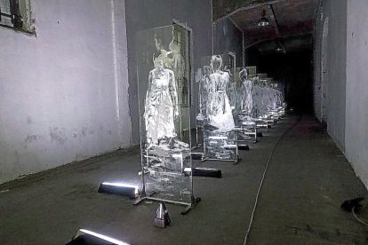 ‘Ubiquitas’, instalación que Borondo presenta en Rímini.-FABIANO CAPUTO