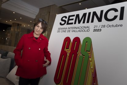 Blanca Portillo antes de participar en la gala del Cine Español este lunes en Valladolid. / PHOTOGENIC