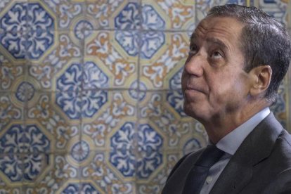 Eduardo Zaplana, el pasado mes de enero, en una entrega de premios.-MIGUEL LORENZO