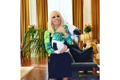 Donatella Versace.-INSTAGRAM