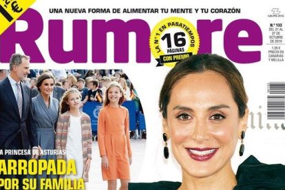 Portada de ’Rumore’ protagonizada por Tamara Falcó.-