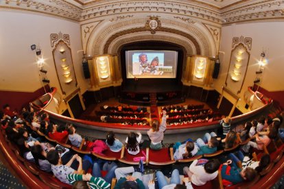 Los niños y niñas de Valladolid durante la proyección de Hanna y los monstruos, nominada a Mejor Película de Animación.