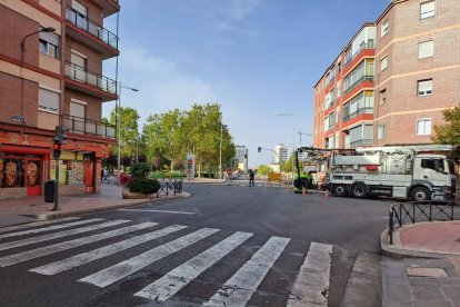 Cortes en la calle General Shelly por obras. Twitter: Policía Local