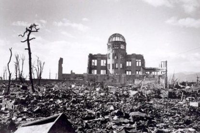 Efectos de la bomba atómica lanzada sobre Hiroshima (Japón) por la aviación americana en 1945.-EFE