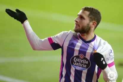 Shon Weissman, delantero del Real Valladolid. / LALIGA