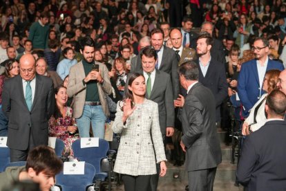 JUAN MIGUEL LOSTAU. 14/03/2023. VALLADOLID. COMUNIDAD DE CASTILLA Y LEÓN. LA REINA LETZIA EN EL TOUR DEL TALENTO DE LA PRINCESA DE GIRONA