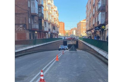 Túnel de Vadillos, en Valladolid, parcialmente reabierto al tráfico. -E. PRESS