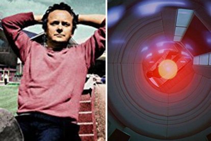 El actor Douglas Rain y la computadora Hal 9000.-EL PERIÓDICO