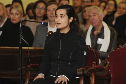 Triana durante la sesión del juicio ayer-EFE/ J. CASARES (POOL)