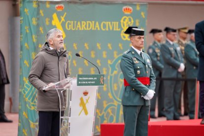 El ministro Fernando Grande-Marlaska, en su intervención en Vitoria.-E. P.