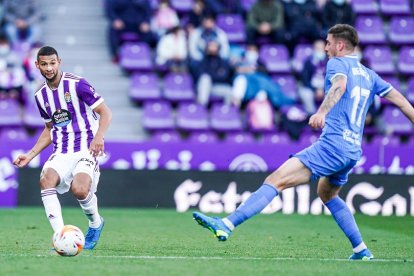 Joaquín en la última eliminatoria copera del real valladolid./RVCF