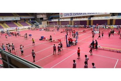 Vista panorámioca de la Copa de España en el polideportivo Pisuerga de Valladolid. / G. V.