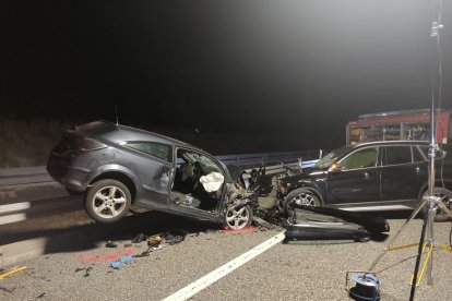 Imagen del accidente en Ávila. E. M.