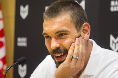 Marc Gasol, en una rueda de prensa reciente.-JORDI RIBOT