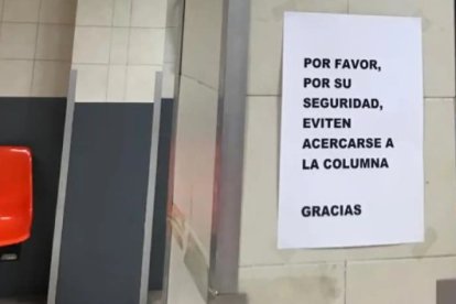 Cartel en el centro de salud de Arturo Eyries de Valladolid. -DEFENSOR DEL PACIENTE