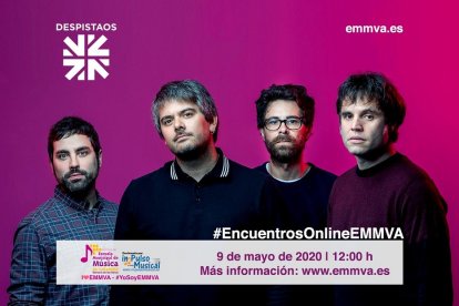 Imagen promocional del encuentro 'online' con el grupo Despistaos. - AYUNTAMIENTO DE VALLADOLID