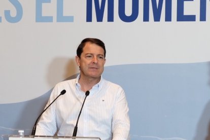 Declaraciones del presidente del PP de Castilla y León Alfonso Fernández Mañueco en Salamanca .-ICAL